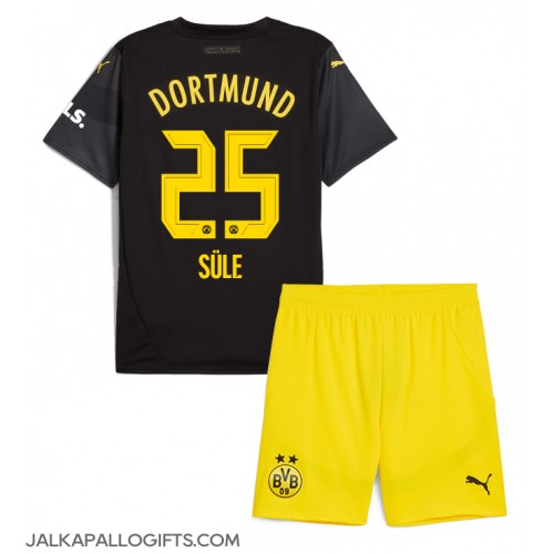 Borussia Dortmund Niklas Sule #25 Vieras Peliasu Lasten 2024-25 Lyhythihainen (+ Lyhyet housut)